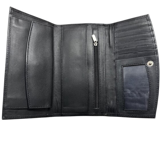 00% Real Cowhide Wallet Real Leather Hair ON Hide Western Ladies Purse Wallet - Picture 5 of 5